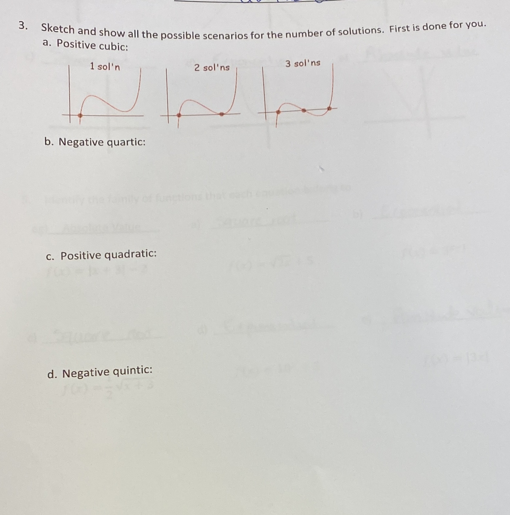 Foundations of Math 12- Regression 3. Sketch and