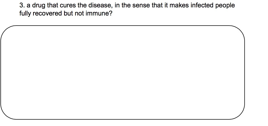 3. a drug that cures the disease, in the sense
