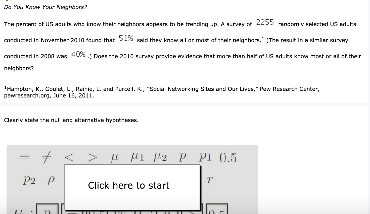 The percent of US adults who know their neighbors