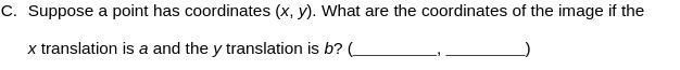 C. Suppose a point has coordinates (x, y). What