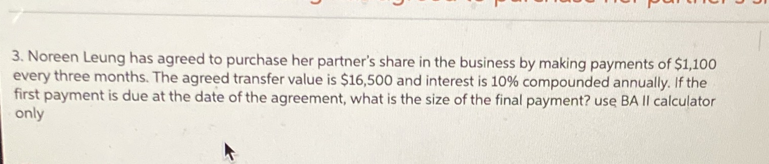 pls use ba ii calculator Show ALL your work even
