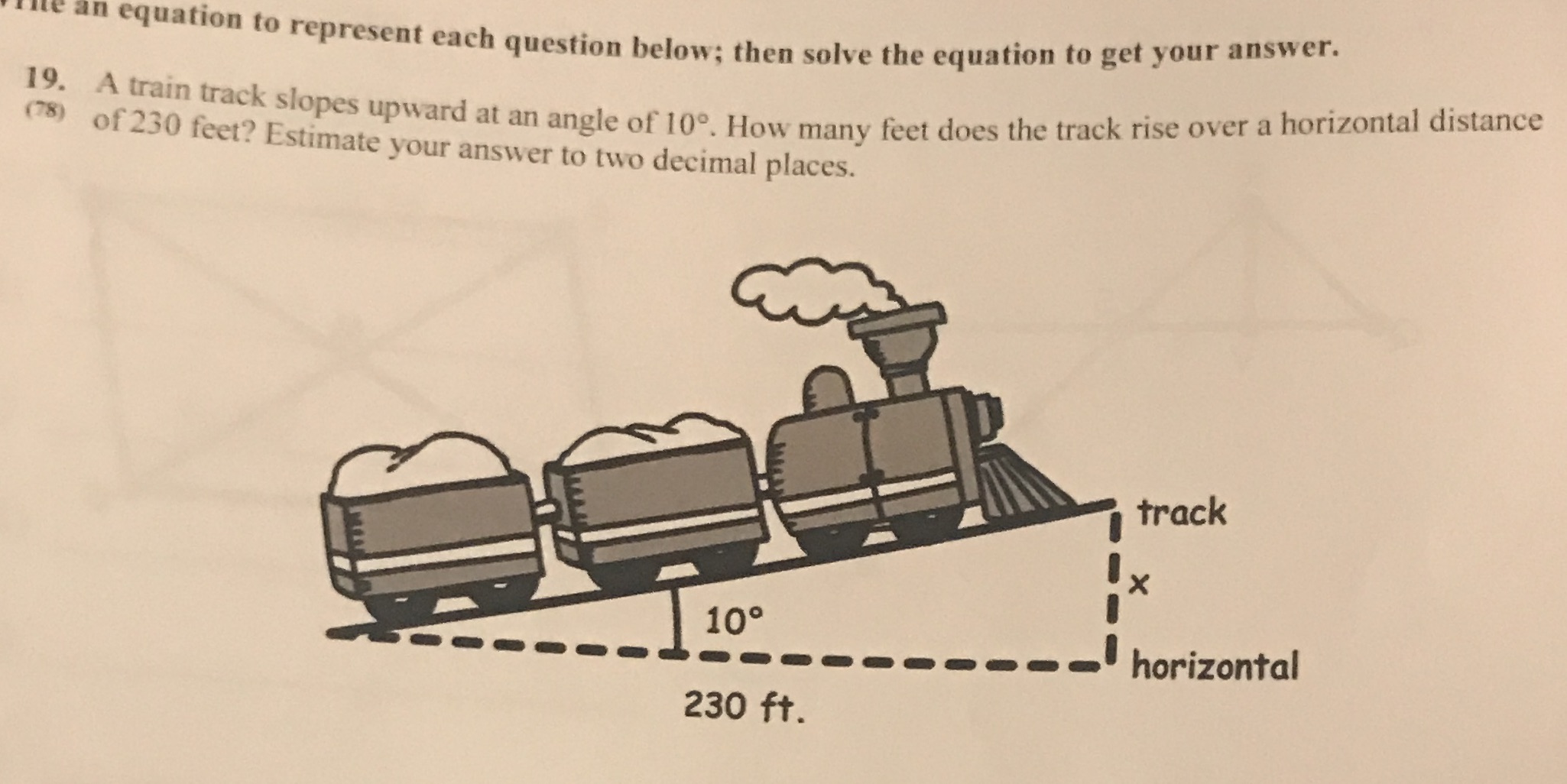 Ifit all equation to represent each question