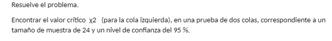 Resuelve el problema. Encontrar el valor critico