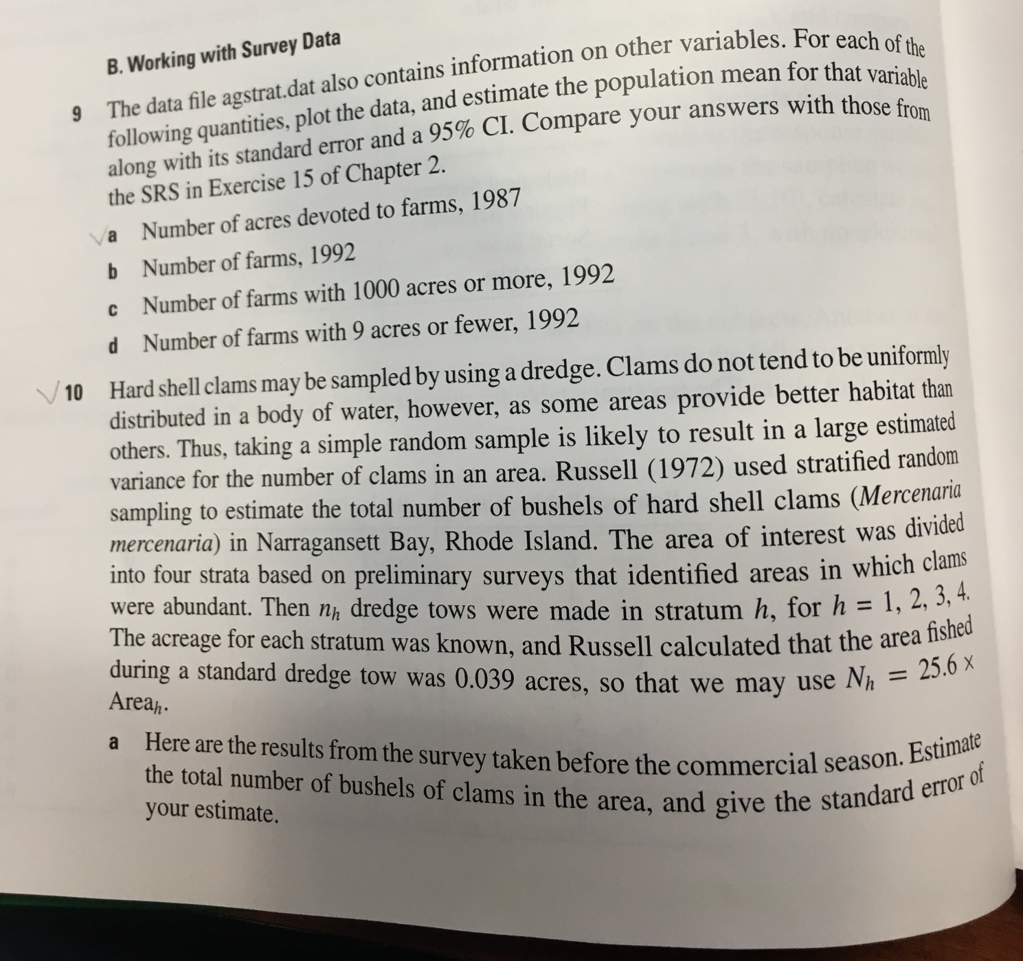 This is a sampling: design and analysis problem