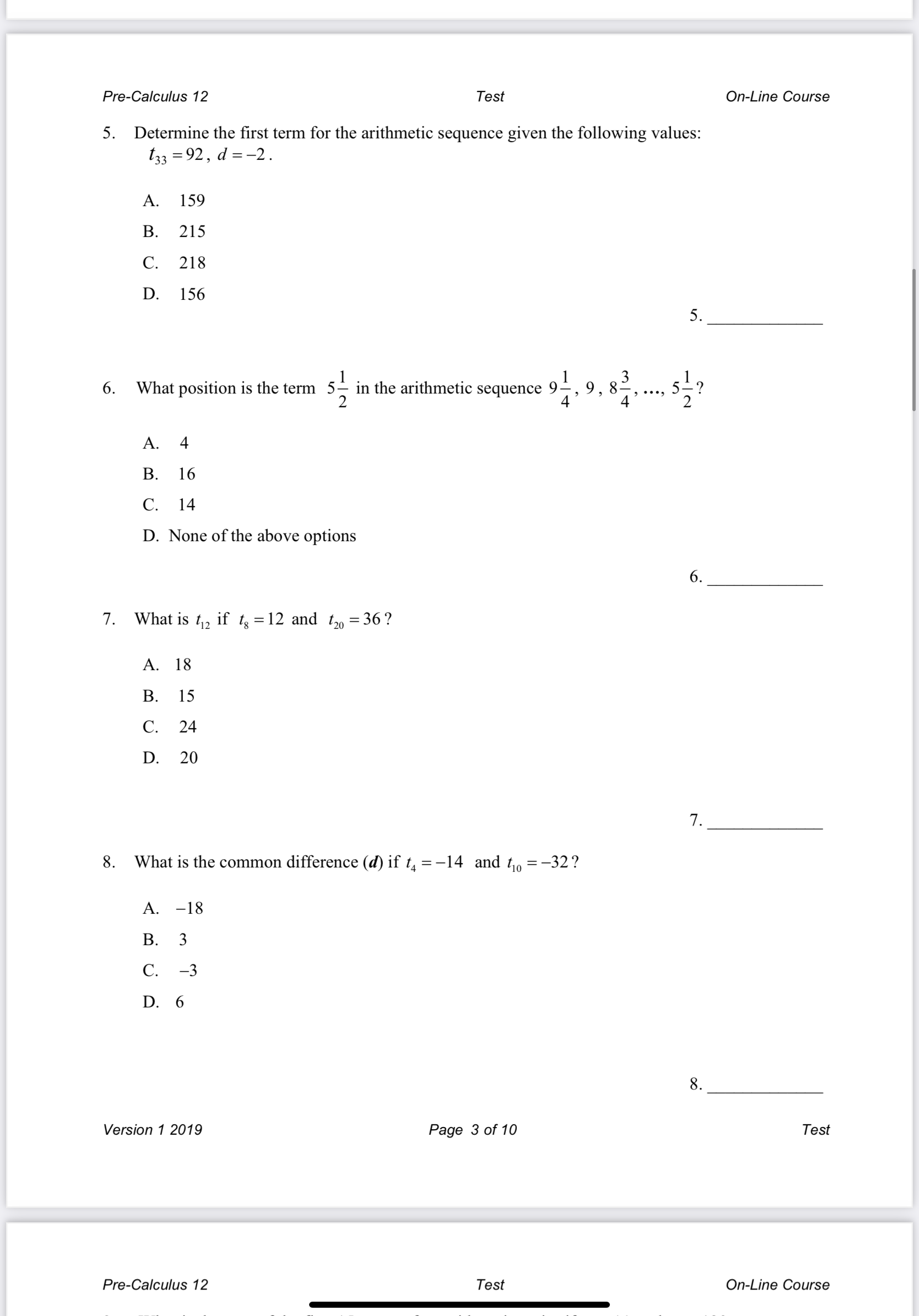 please provide answers and explanations