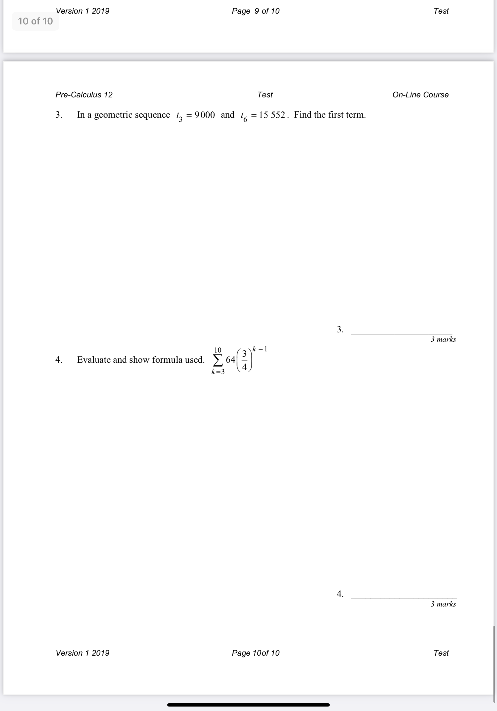 please provide answers and explanations