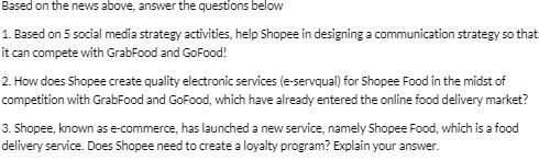 Based on the news above, answer the questions