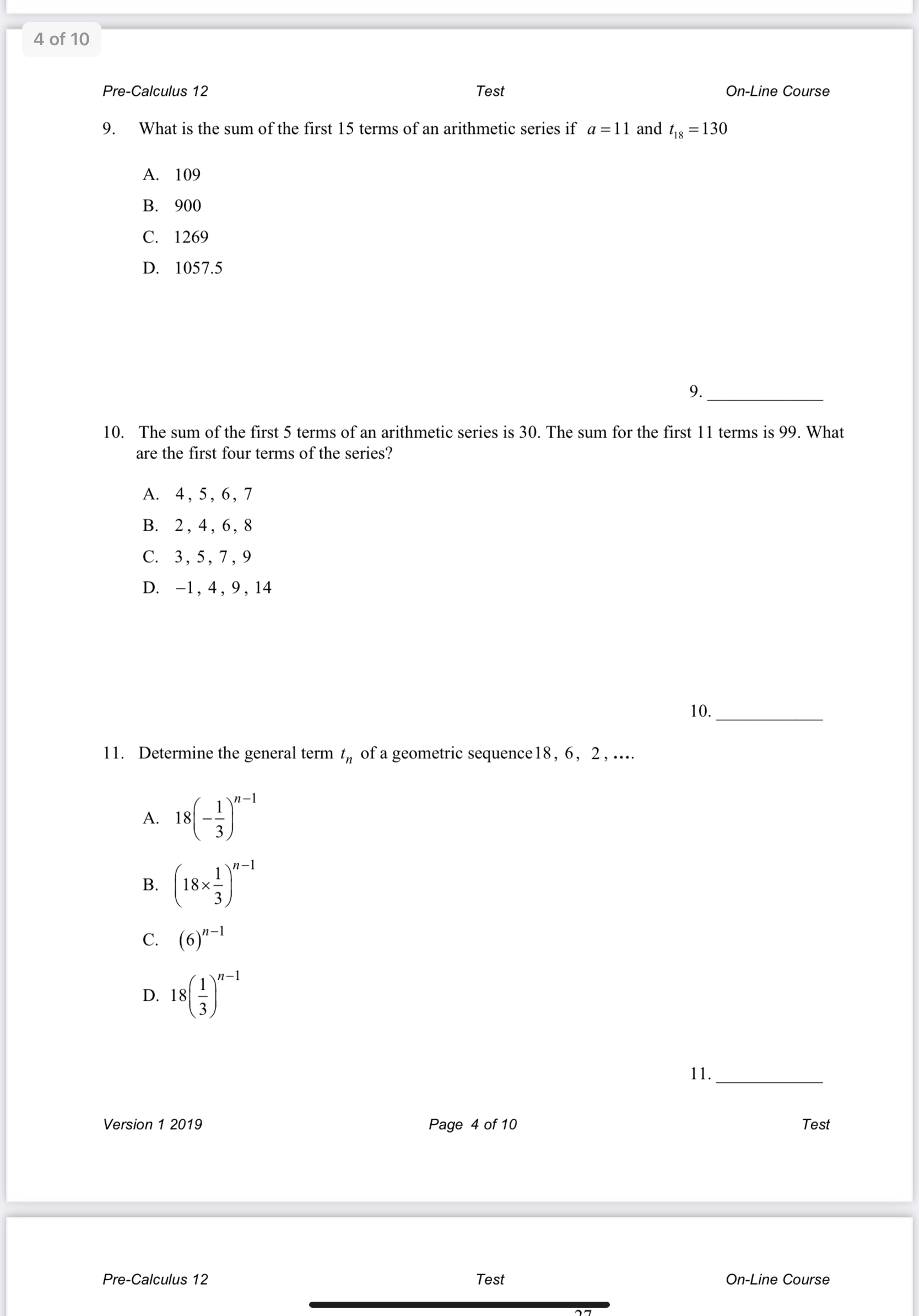 please provide answers and explanations