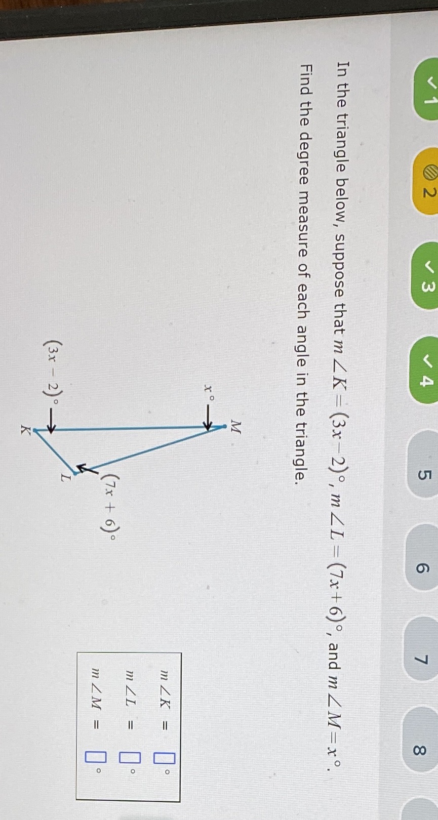 10 2 v 3 V LO In the triangle below, suppose that