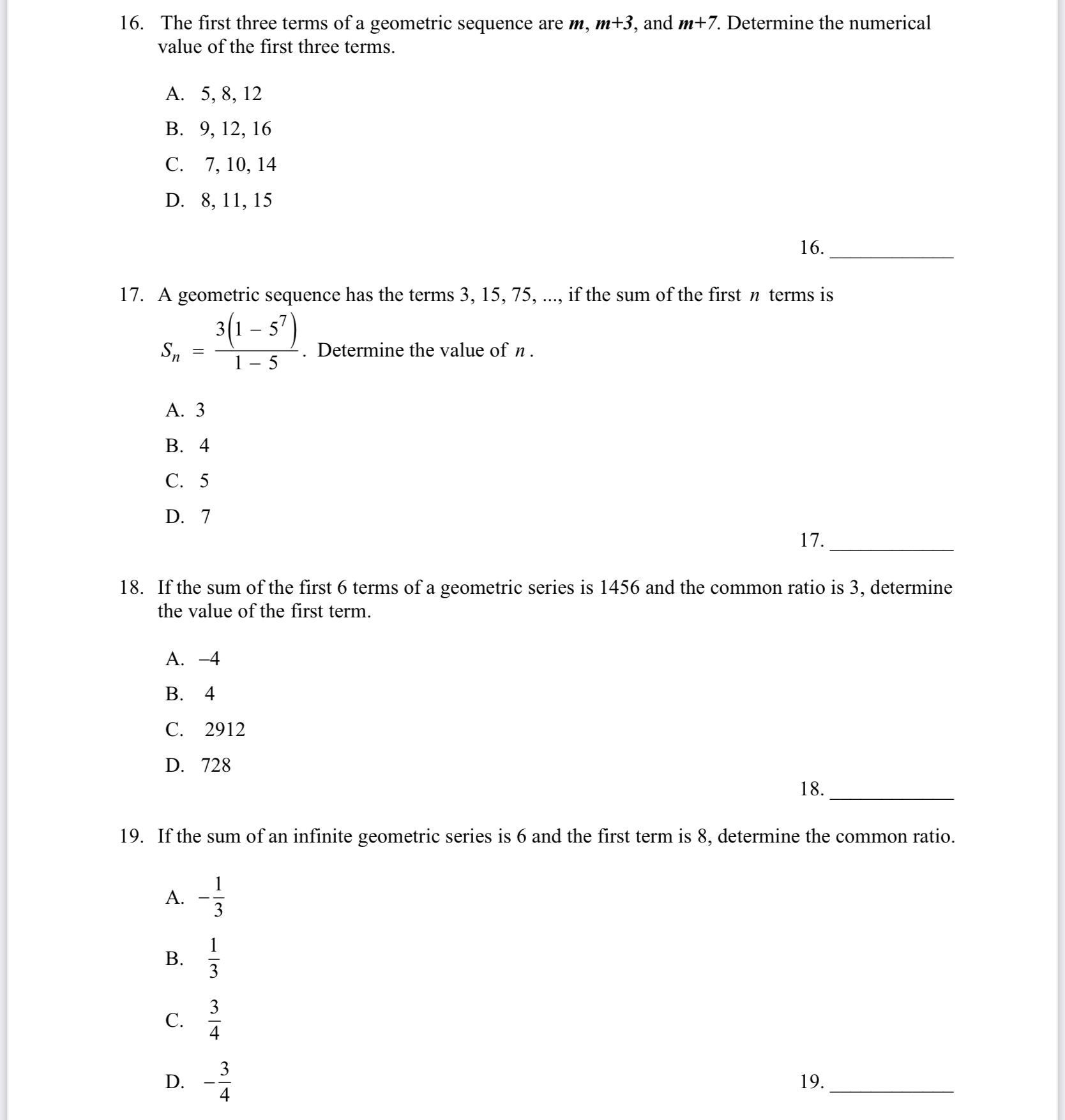 Please answer this question and show working 16.