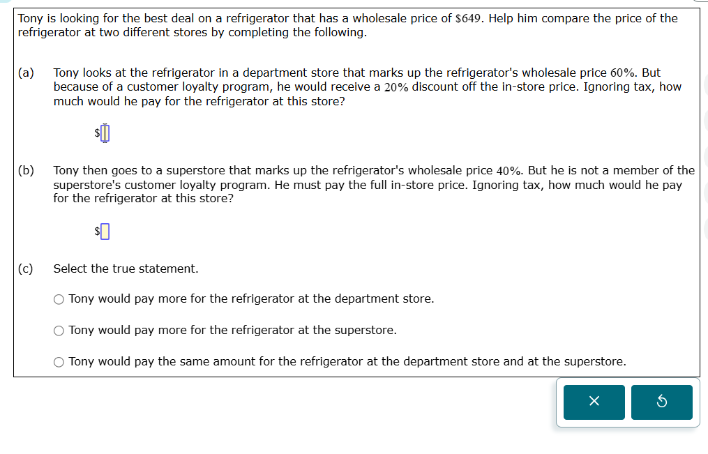 please answer this not process need it. 1) Tony