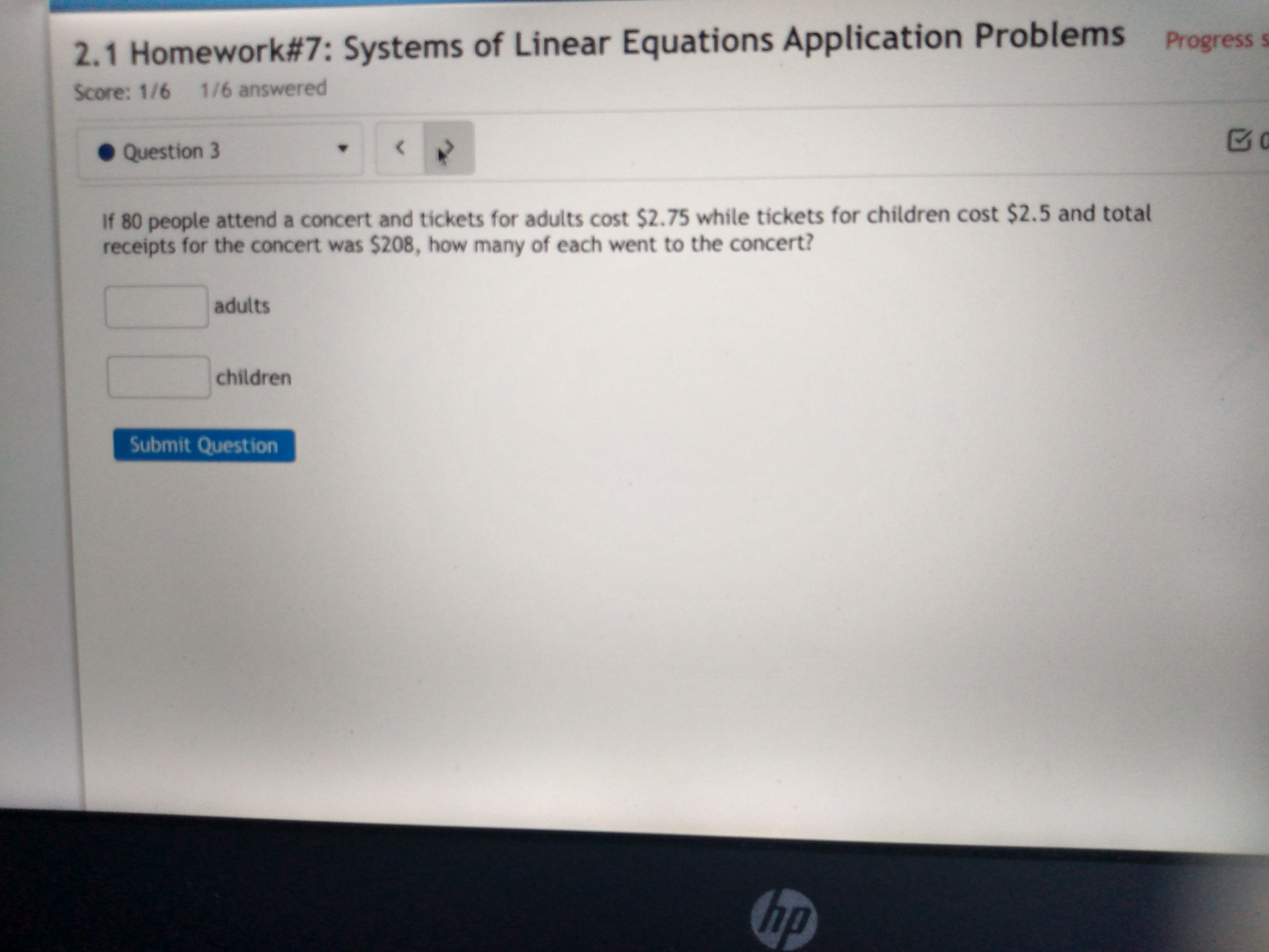 2.1 Homework#7: Systems of Linear Equations