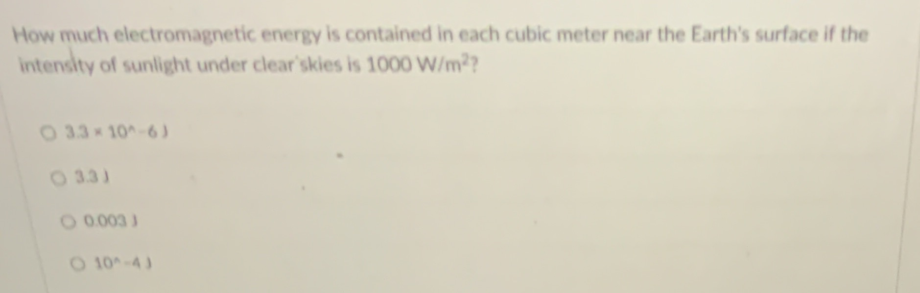 10 How much electromagnetic energy is contained