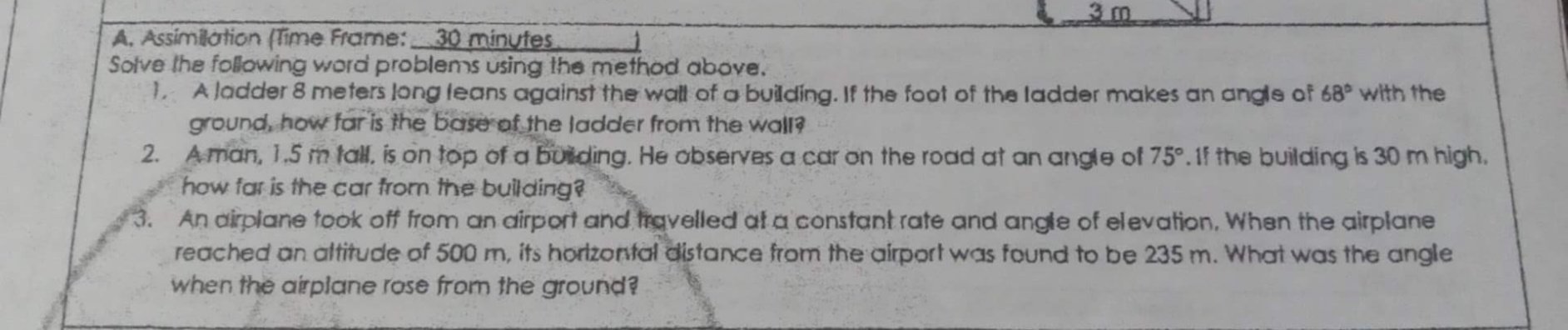 A. Assimilation (Time Frame: _30 minutes Solve