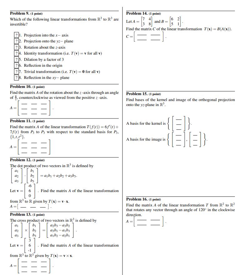 Hello I just need the short answers to the