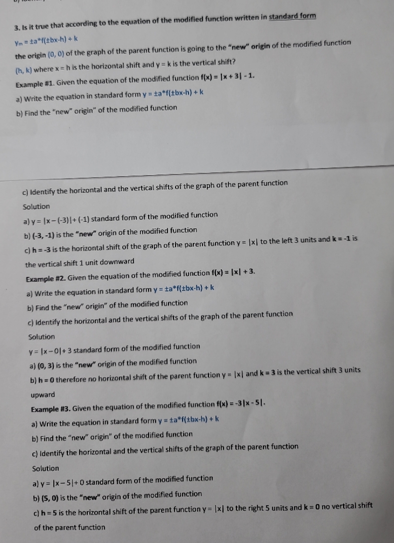 3. Is it true that according to the equation of