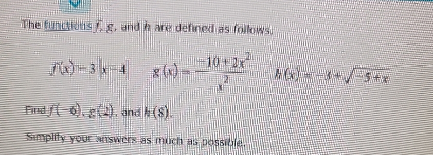 TheLinux If. g. and h are defined as folk Find (