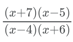 Part 1: Simplifying Rational Expressions: 1.)