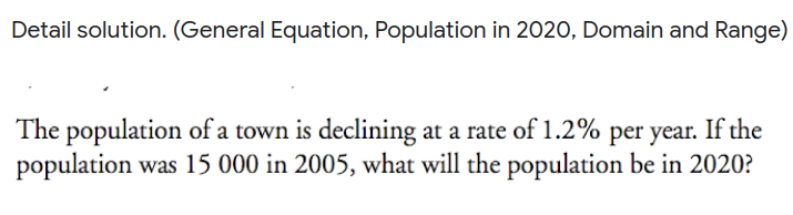 1. Express the following algebraic expression