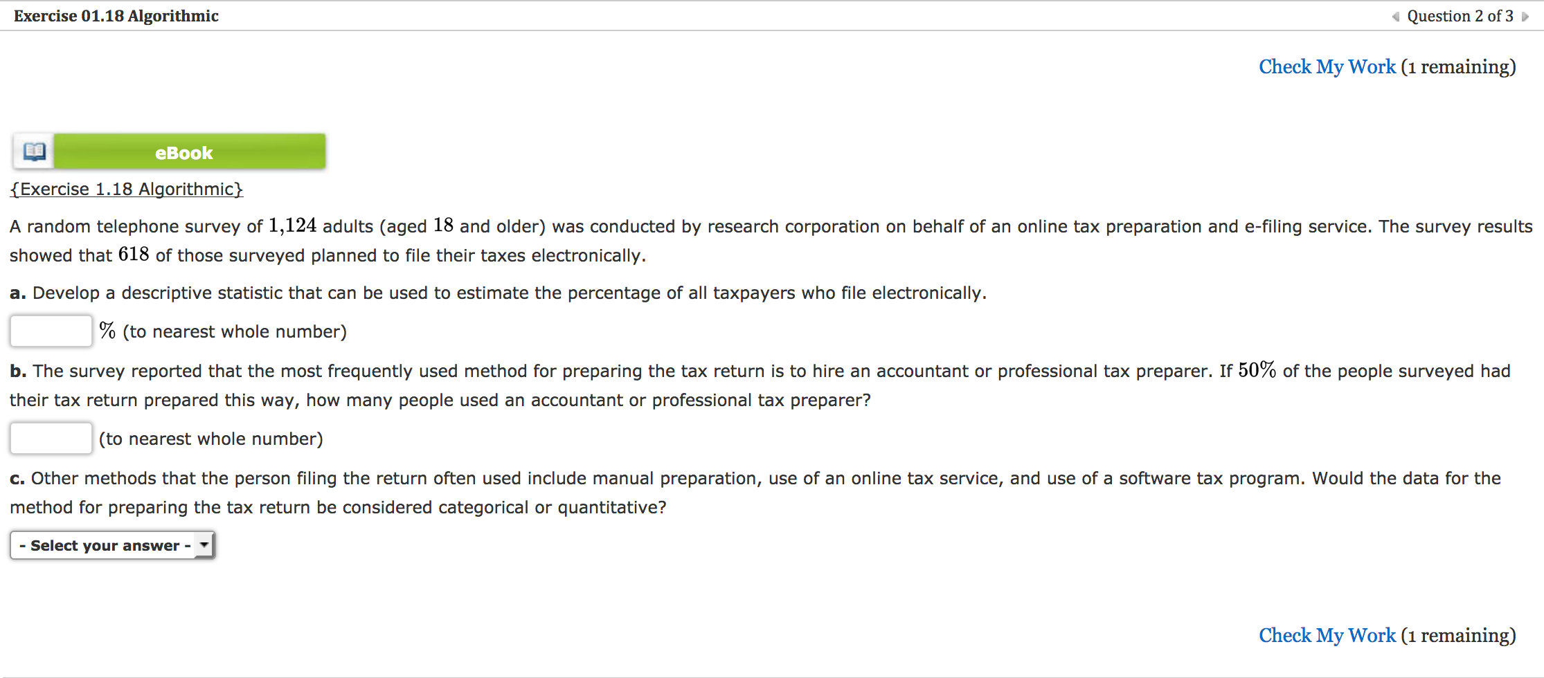 Attached, you will find 3 questions from OPRE