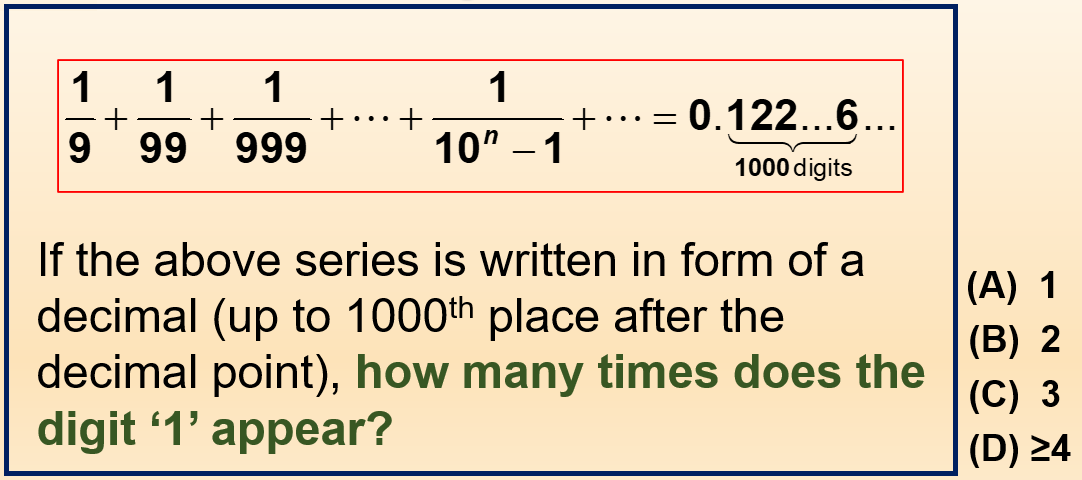 If the above series is written in form of a