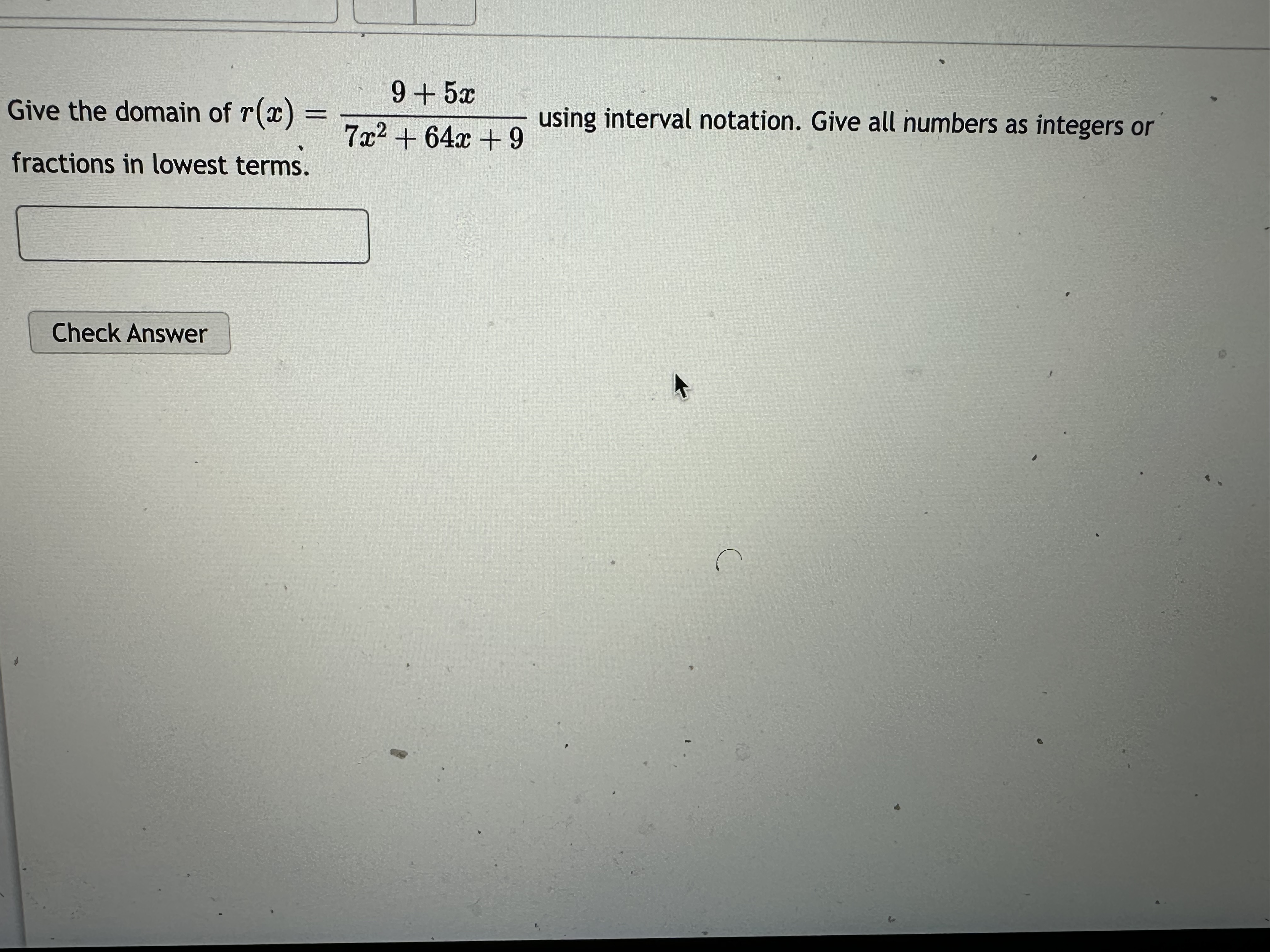 Question 10 K Given the function f(x) = -4 + x,