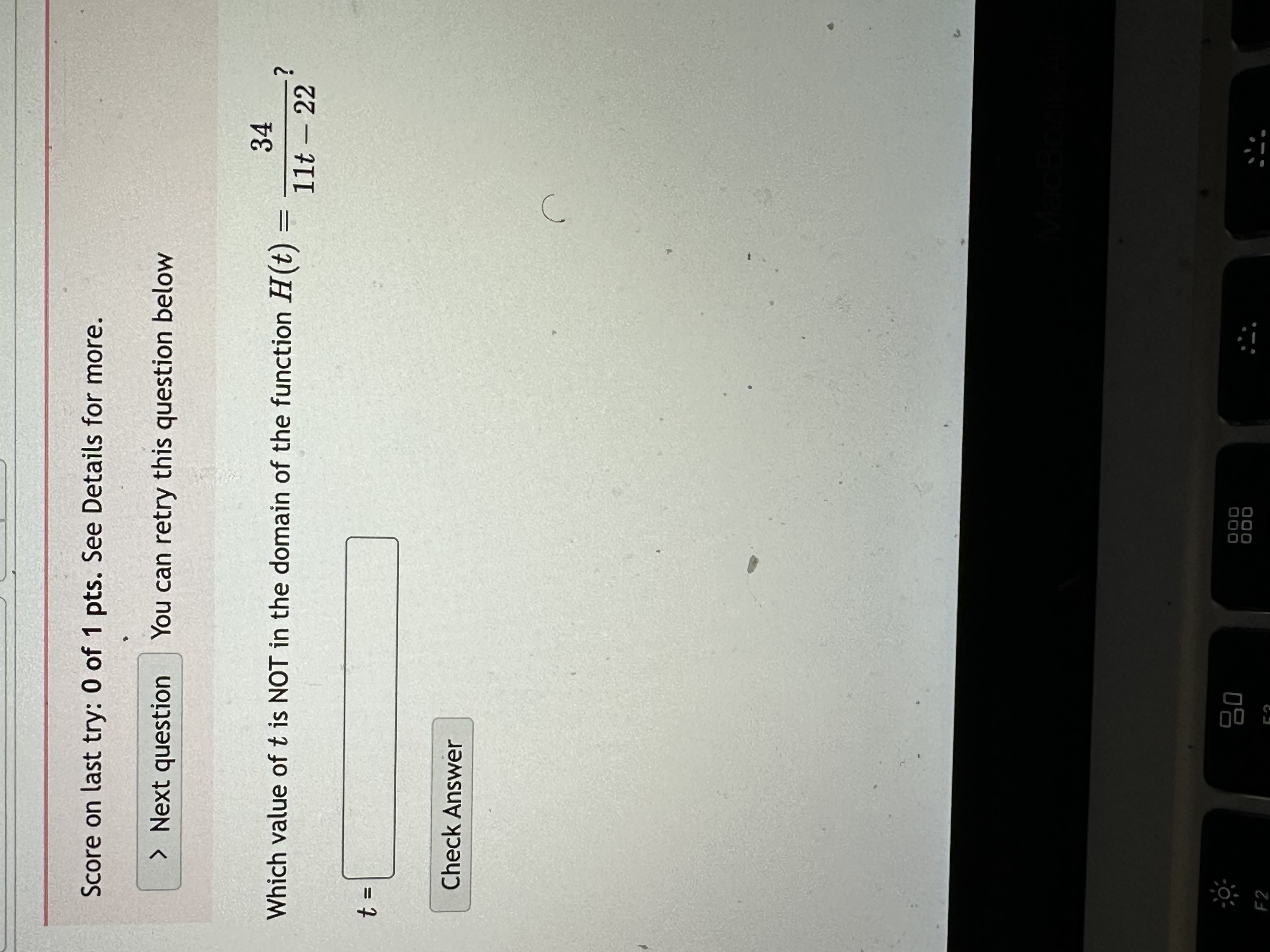 Question 10 K Given the function f(x) = -4 + x,