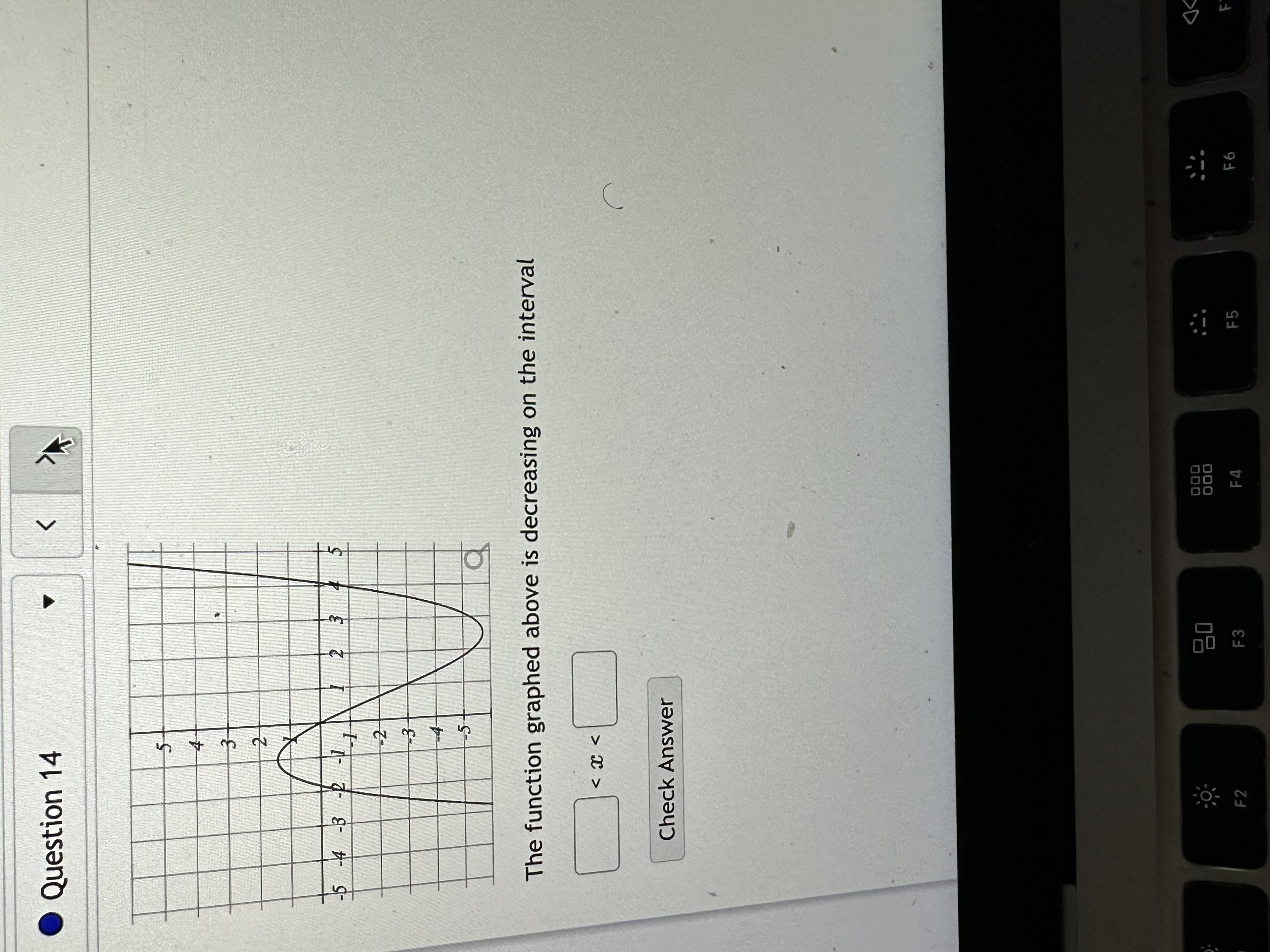 Question 10 K Given the function f(x) = -4 + x,