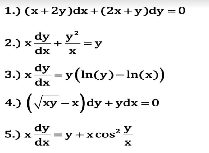 topic is Homogeneous Differential Equation d0 ur
