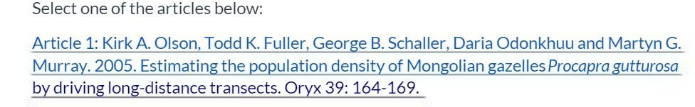 Select one of the articles below: Article 1: Kirk