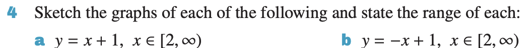 4 Sketch the graphs of each of the following and