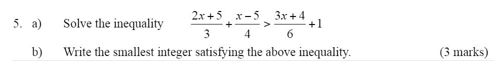 2x+5 xS 3x+4 +  style=