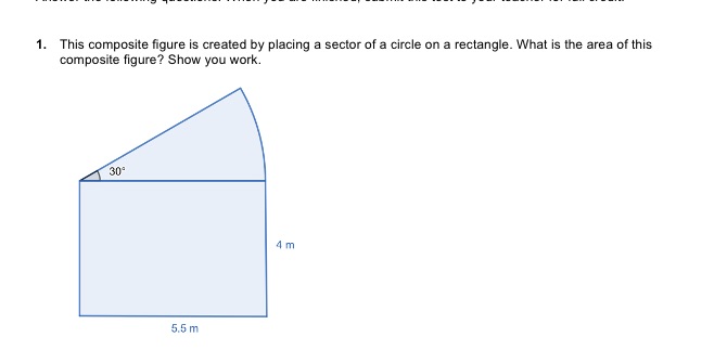 1. This composite figure is created by placing a