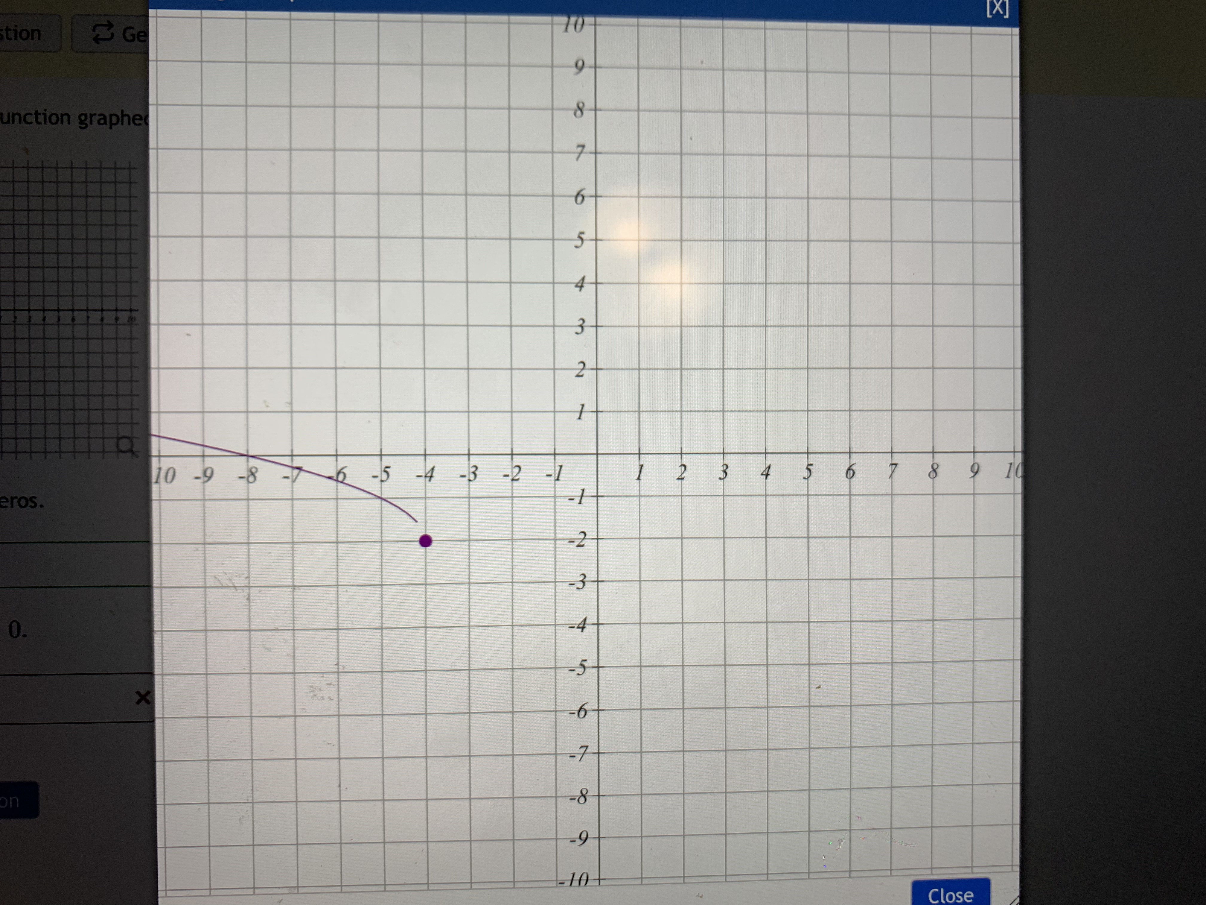 tion unction graphed 10 -9 - 8 -6 -5 4 - 4 a