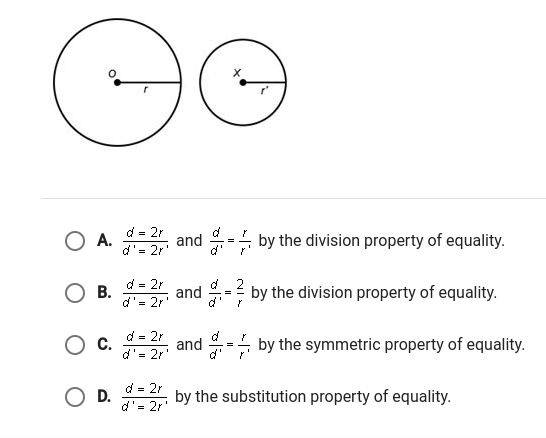 George is given two circles, Circle O and circle