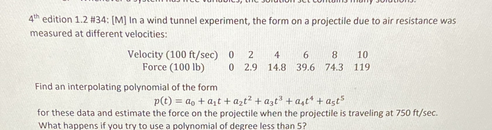Need help with this question 4th edition 1.2 #34: