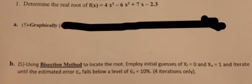 Hello, this is a practice question given in class