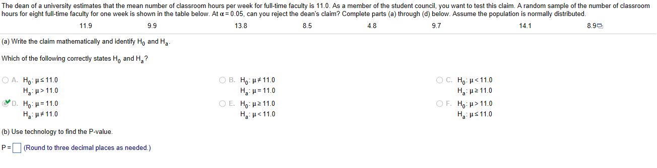 Please supply and explain how to get the P-value