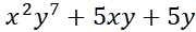 The polynomial \f\f2x2 + xy + 2xy + y < + z + 2yz