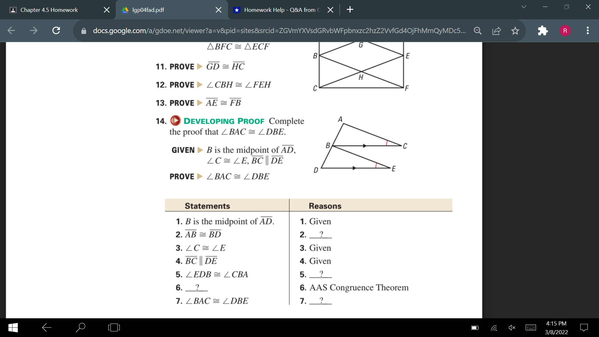 Answer 9 and 10. (Determine which postulate or