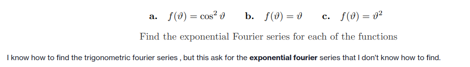 a. f(9) = cos29 b. f(0) =0 c. f(9) =192 Find the