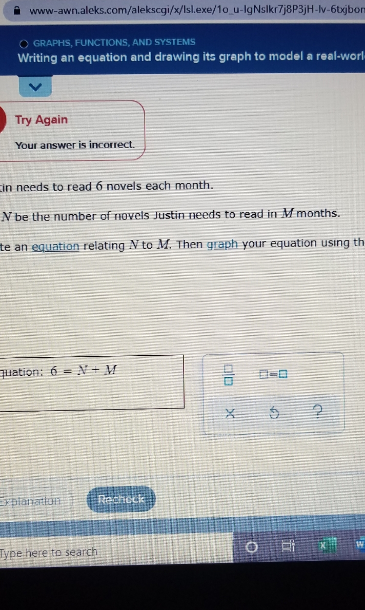 Justin needs to read 6 novels each month