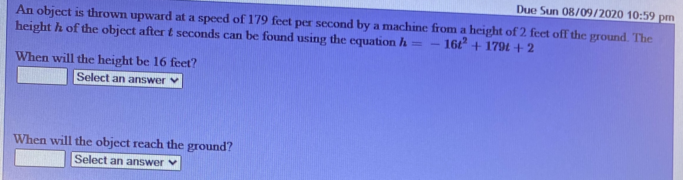 What will the height be 16 feet?When will the