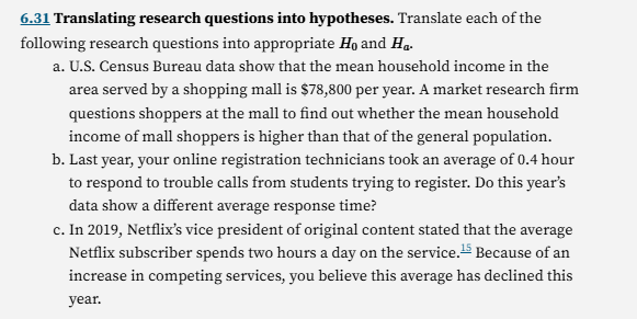 6.21 Translating research questions into
