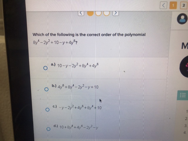 < 1 2 GOOOD Which of the following is the correct