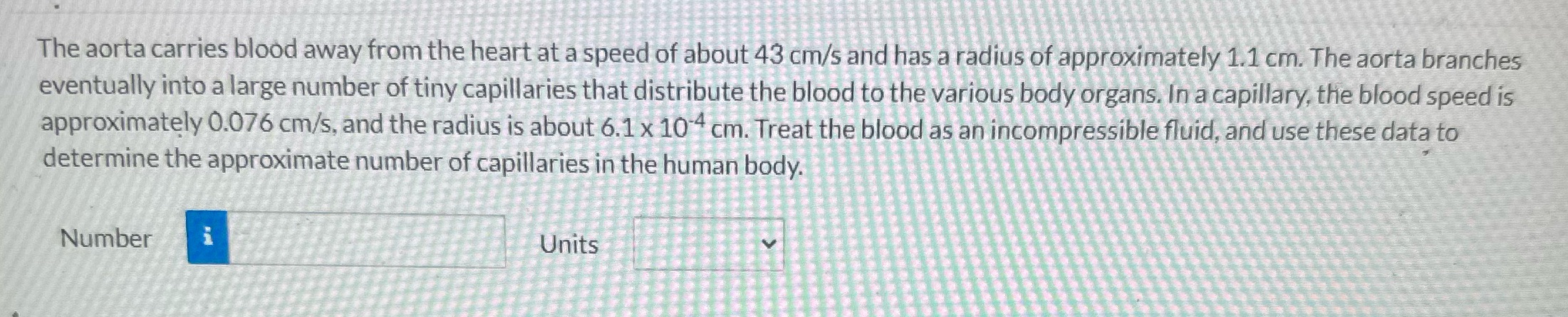 The aorta carries blood away from the heart at a