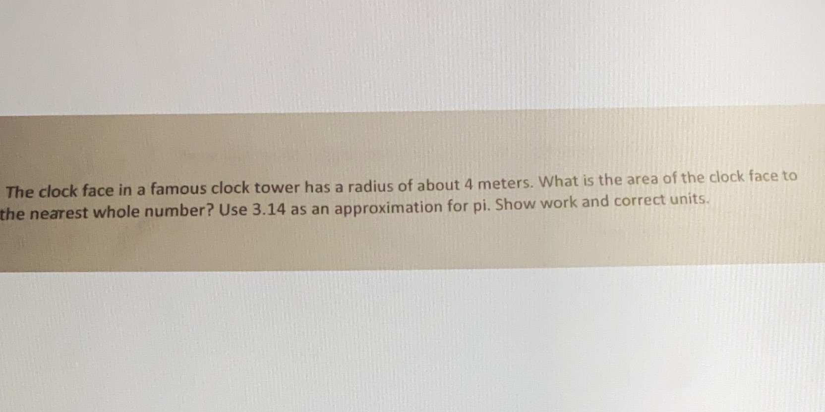 The clock face in a famous clock tower has a