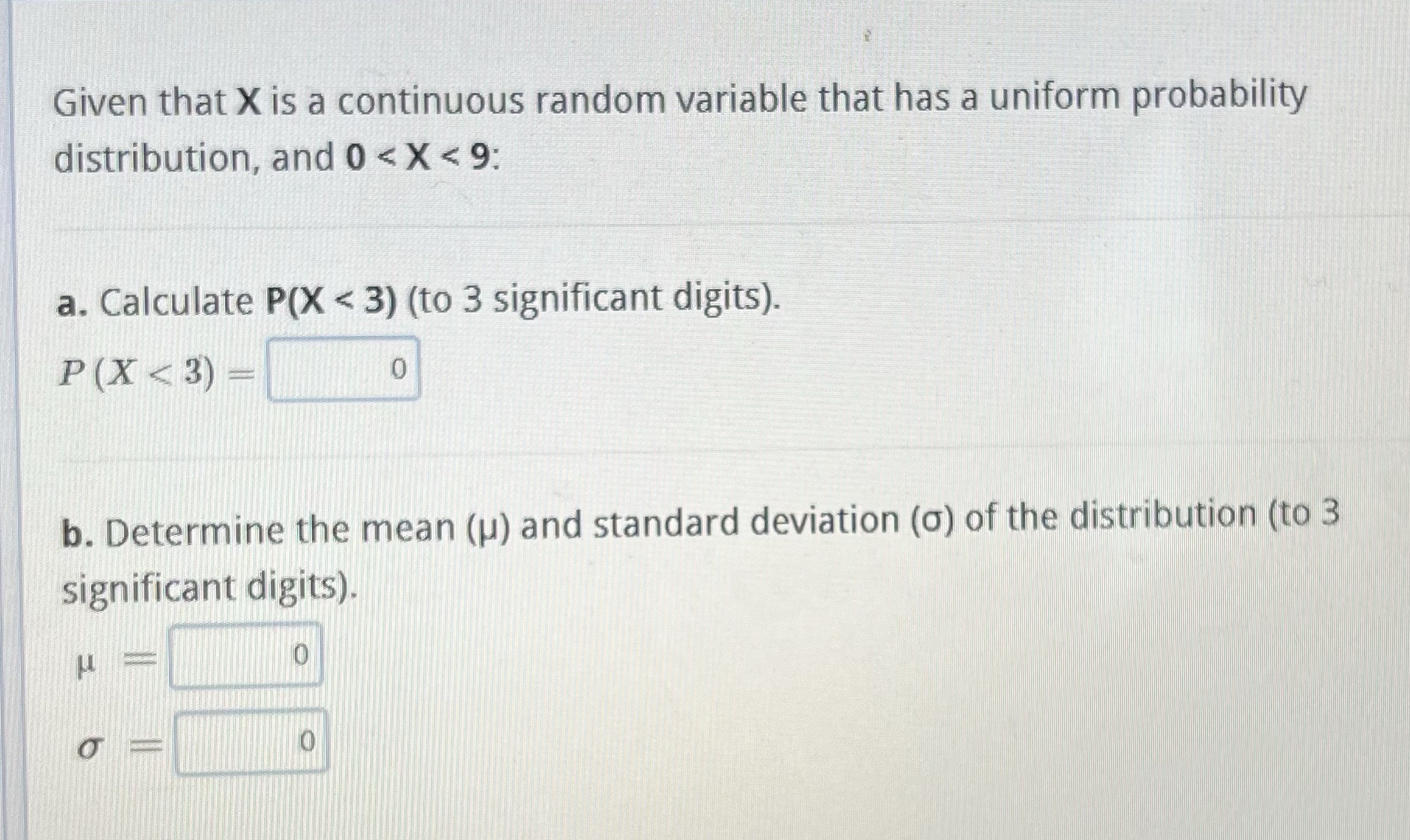 Solve it please Given that X is a continuous
