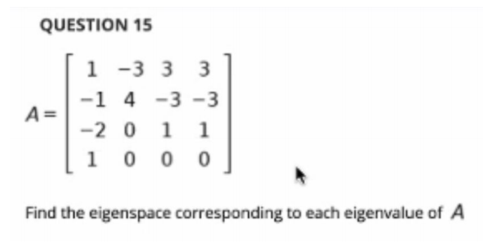 Need solution, Typed form, \fQ.16 Find a basis