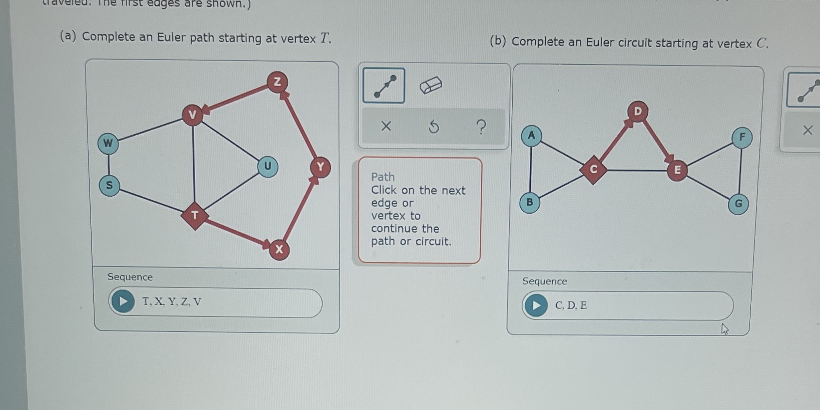 traveled. The first eages are shown.) (a)